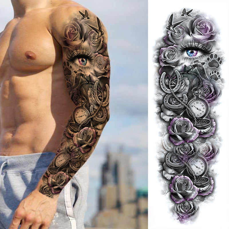 Temporary Tattoos Stickers Full Arm Fake Tattoos Stickers for Men and Women