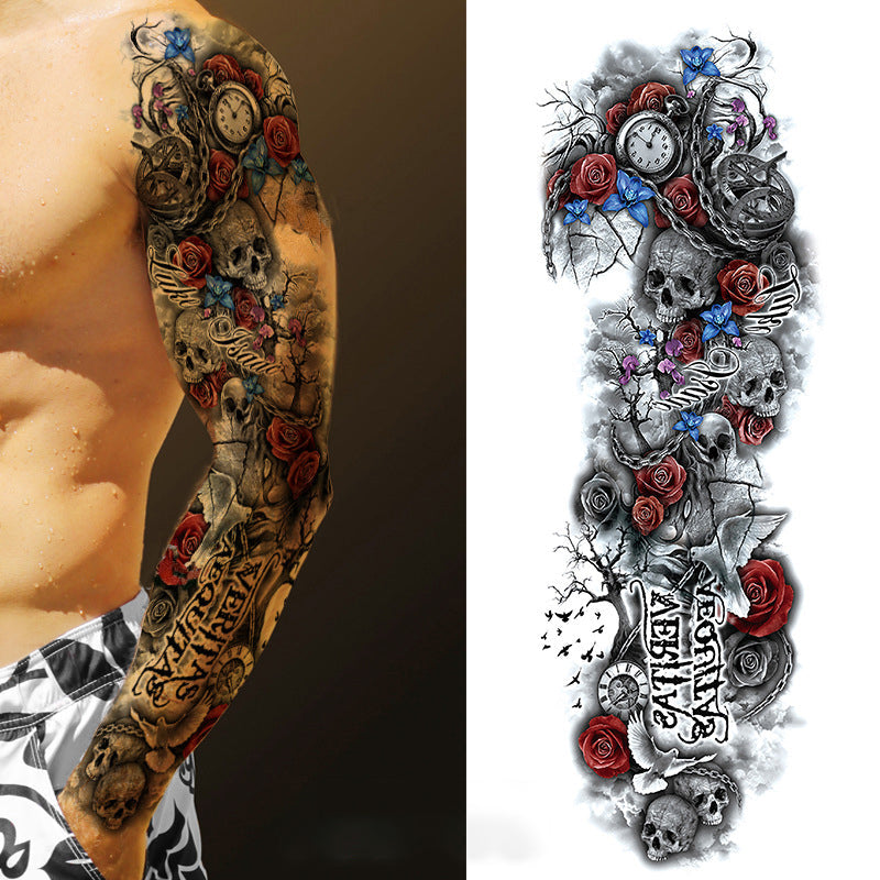 Temporary Tattoos Stickers Full Arm Fake Tattoos Stickers for Men and Women