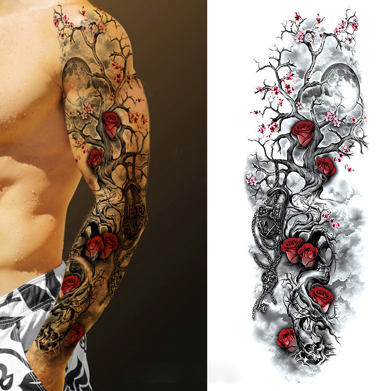 Temporary Tattoos Stickers Full Arm Fake Tattoos Stickers for Men and Women