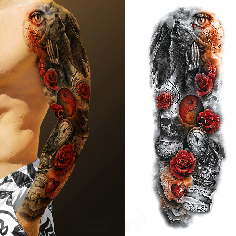 Temporary Tattoos Stickers Full Arm Fake Tattoos Stickers for Men and Women