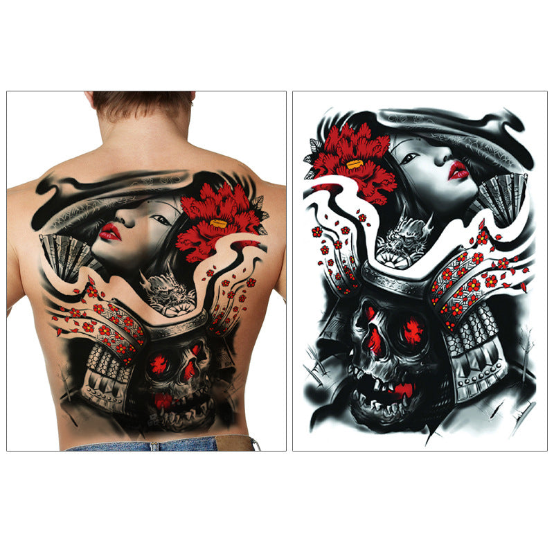 Temporary Tattoos Stickers Full Back Fake Tattoos Stickers for Men and Women