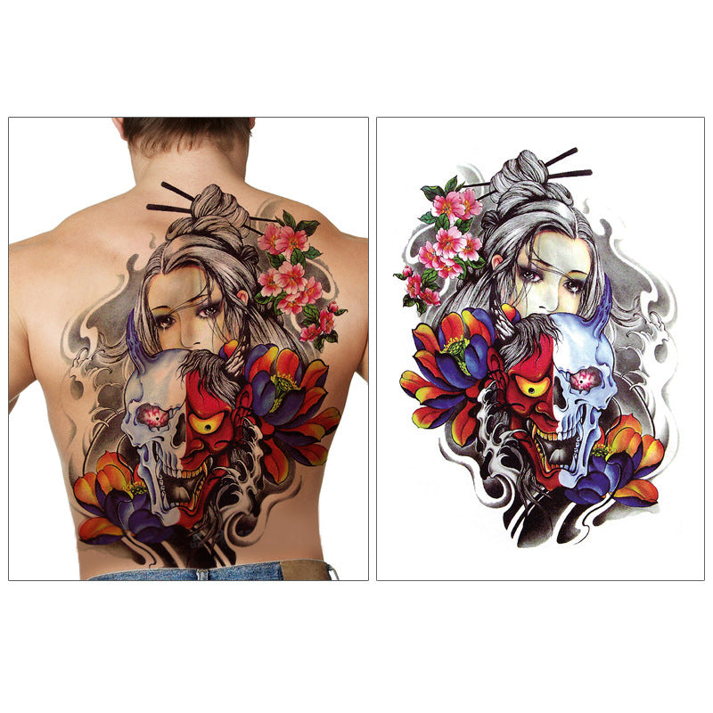 Temporary Tattoos Stickers Full Back Fake Tattoos Stickers for Men and Women