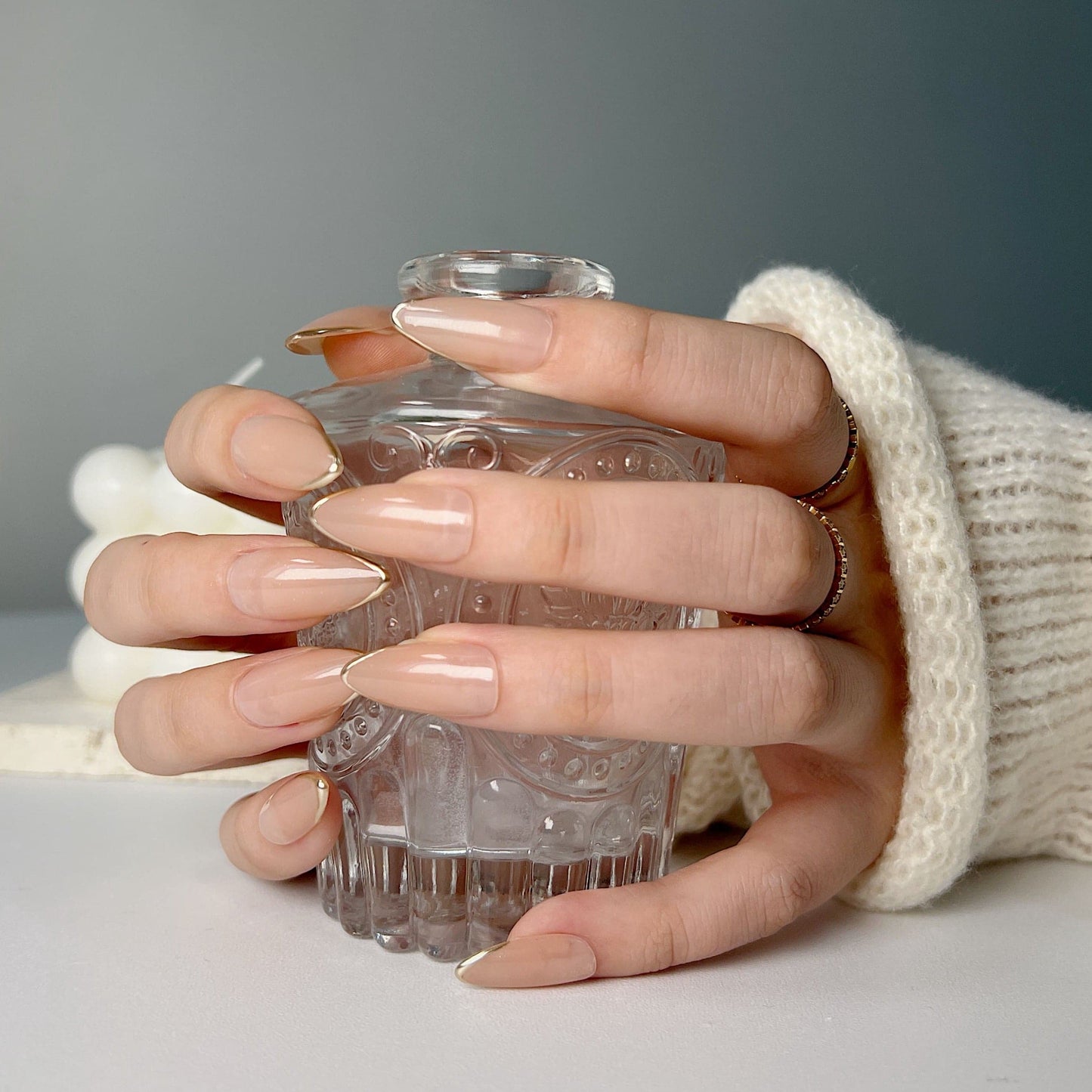 Handmade- Clean Grace Press On Nail Set