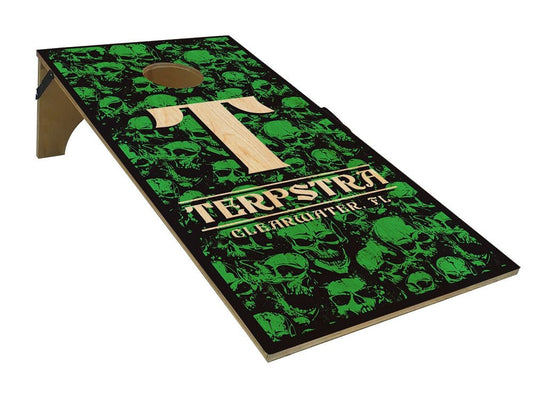 CUSTOMIZABLE Cornhole Game Boards - SKULLS -  Color Options - 22" x 44"