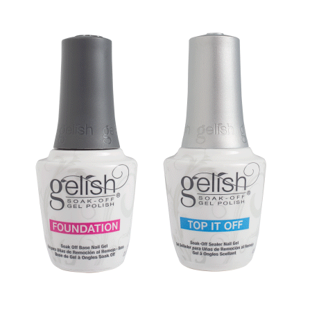 DUO Harmony Gelish Soak off Gel Base and Top Coat - 0.5oz/15ml