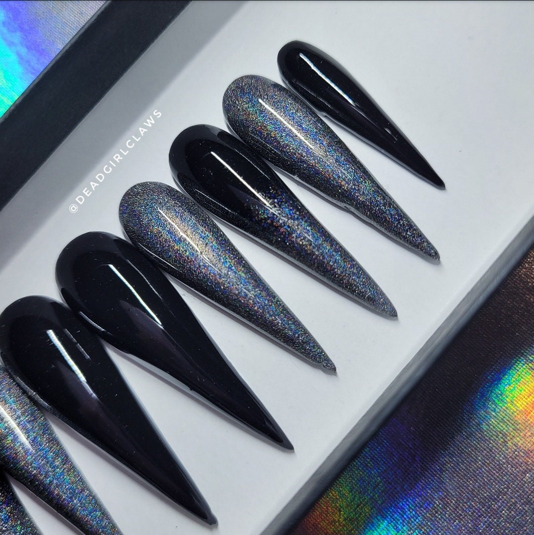 Dark Rainbow Press on Nail set