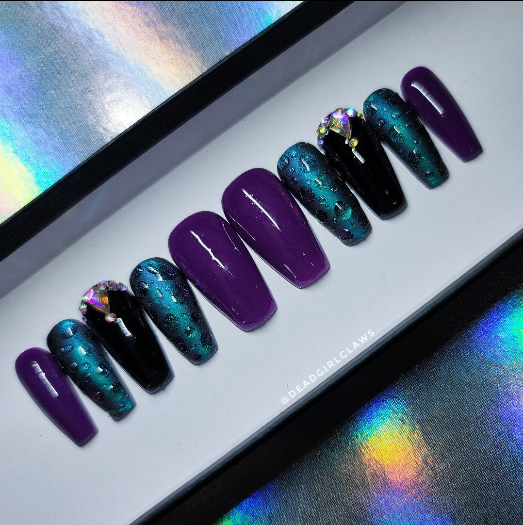 Spring Rain Press on Nail Set