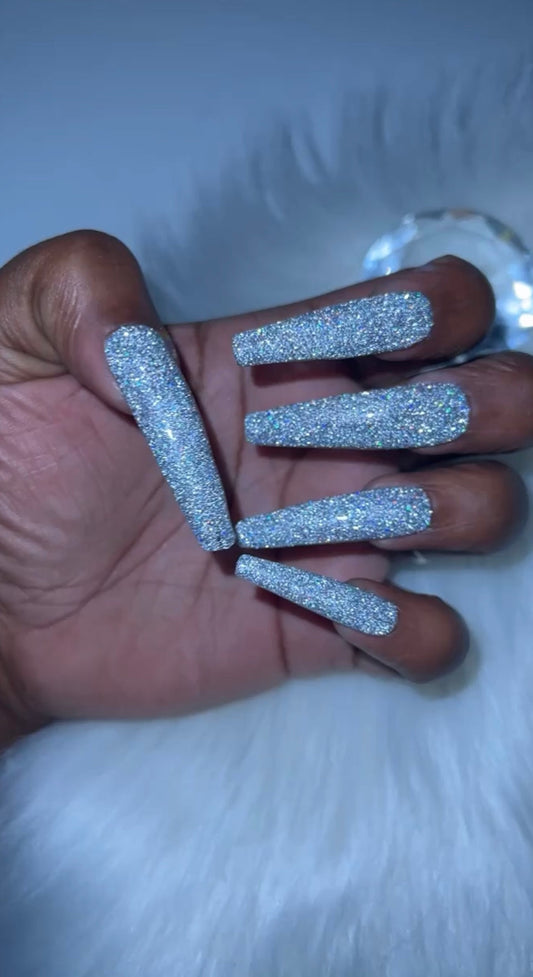 Reflective Press On Nails