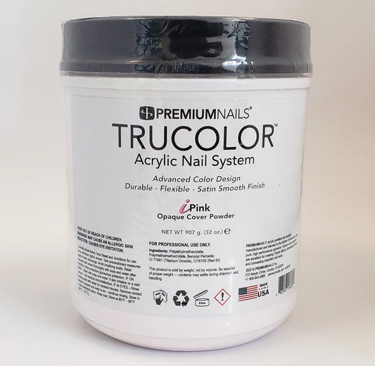 PREMIUMNAILS Trucolor Manicure Nail Acrylic Opaque Cover Powder - iPINK - Choose your size