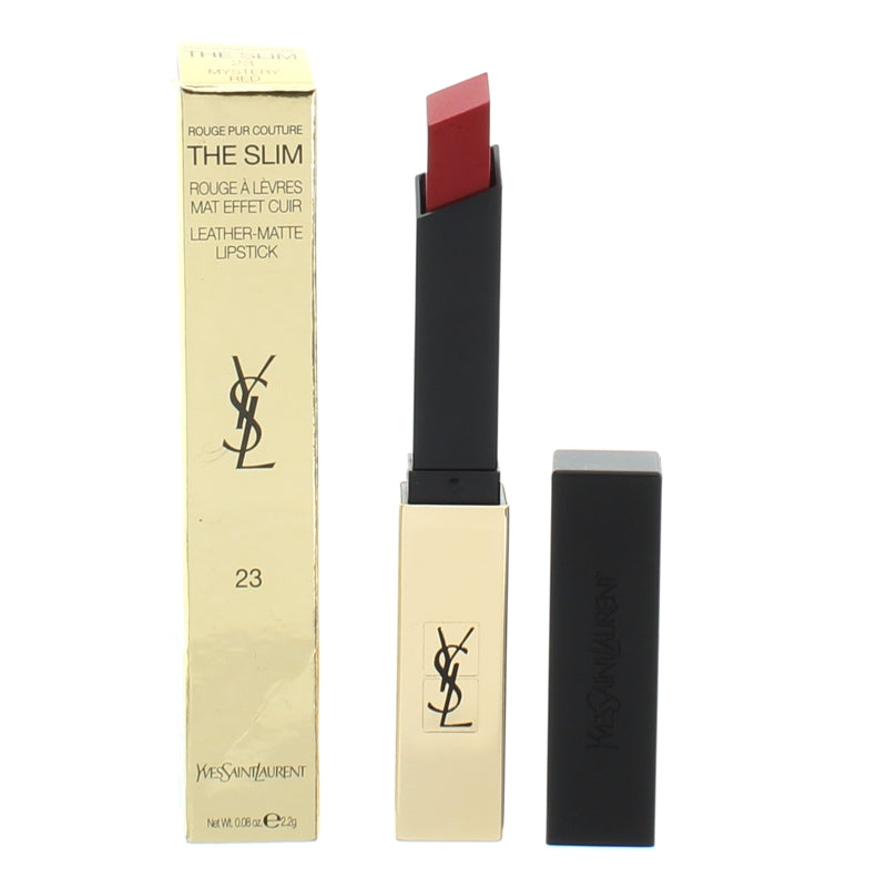 YSL The Slim Leather-Matte Lipstick 23 Mystery Red