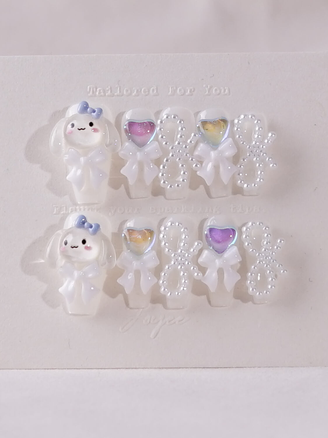 Handmade- Cinna Mint Press On Nail Set