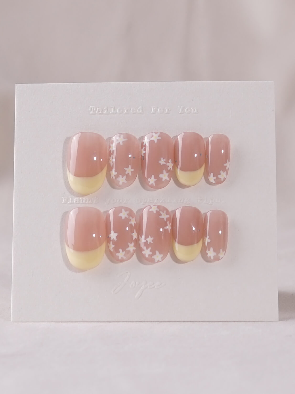 Handmade- Petal Pop Spring Nails Press On Nail Set