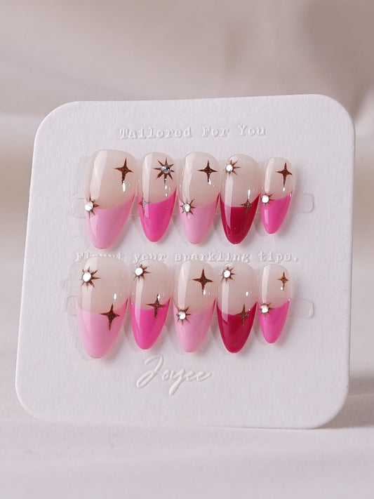 Handmade- Mini Starlight Press On Nail Set