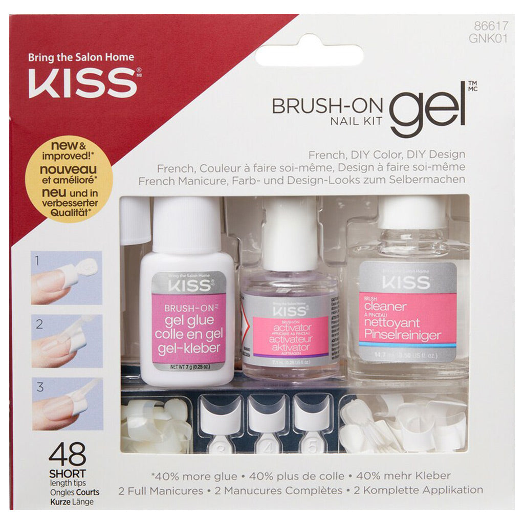 Kiss False Nails - Brush-On Gel Nail Kit
