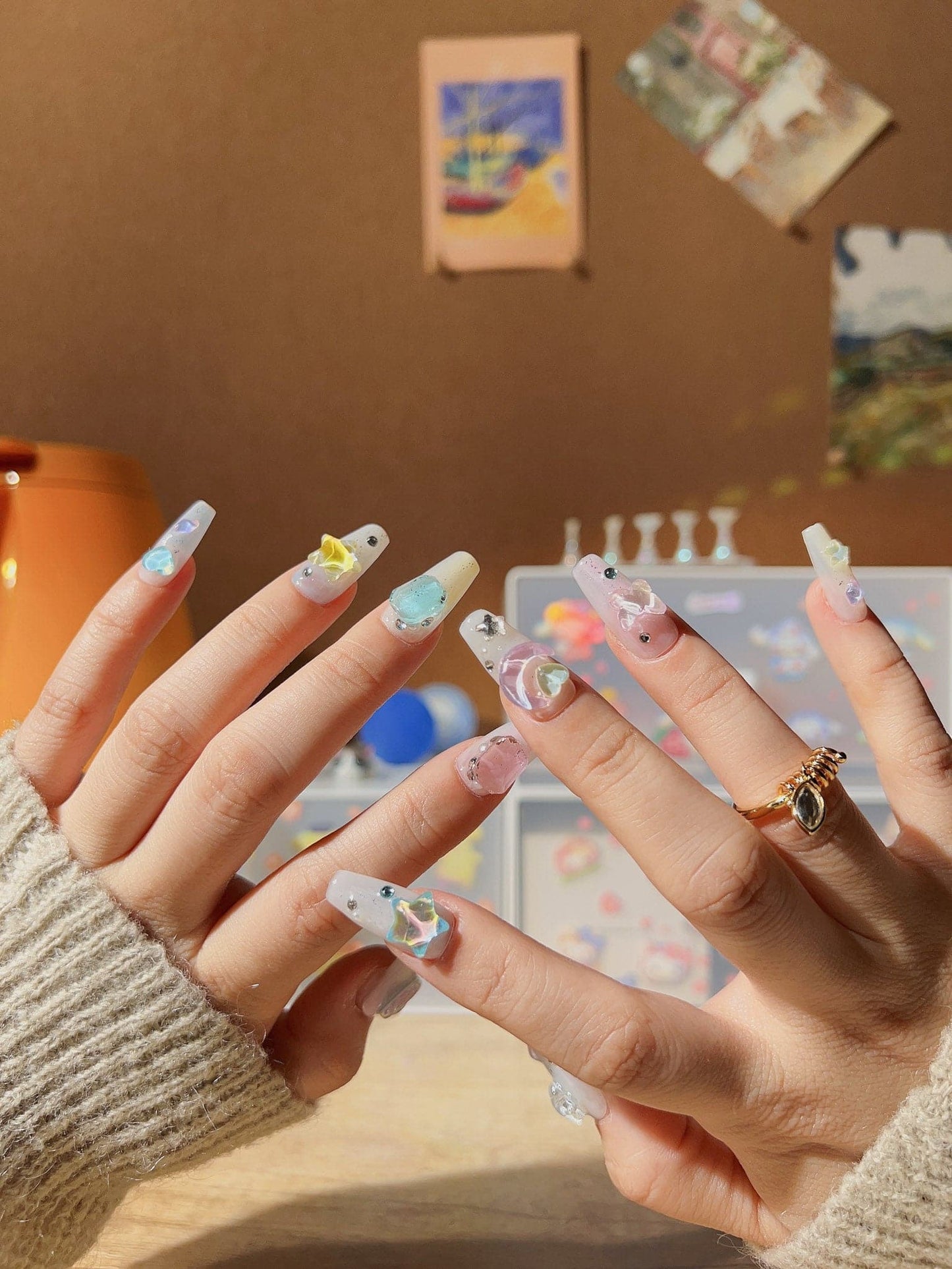 rainbow-Med-Coffin-nails-moon-magic