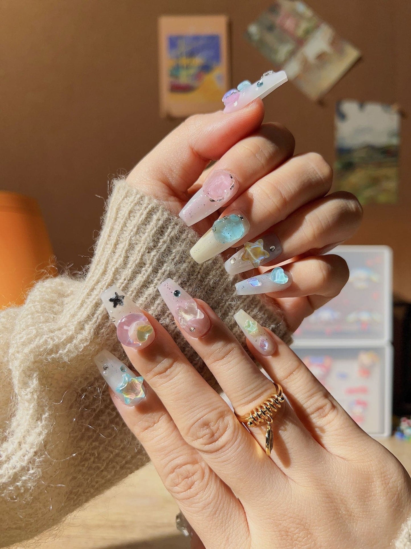 rainbow-Med-Coffin-nails-moon-magic