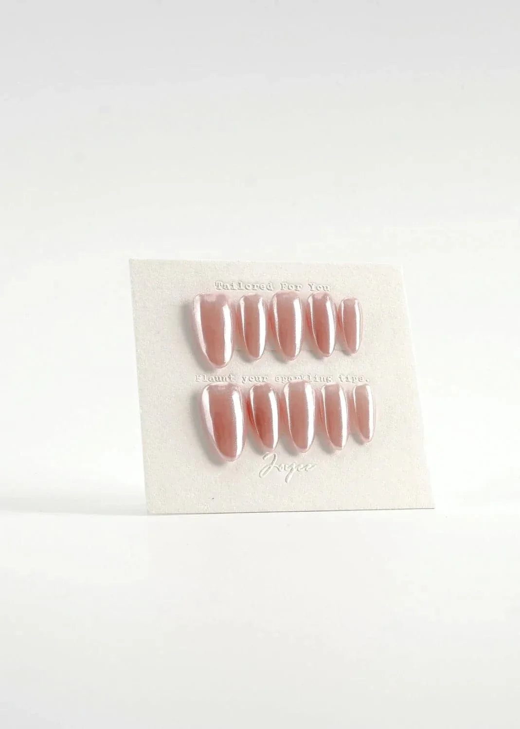 Handmade- Peachy PINK Press On Nail Set