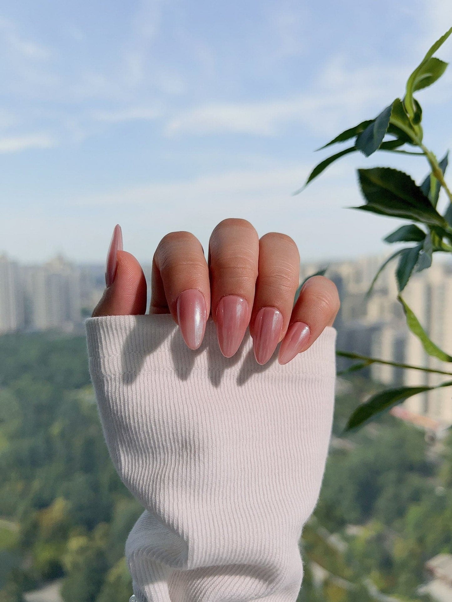 Handmade- Peachy PINK Press On Nail Set