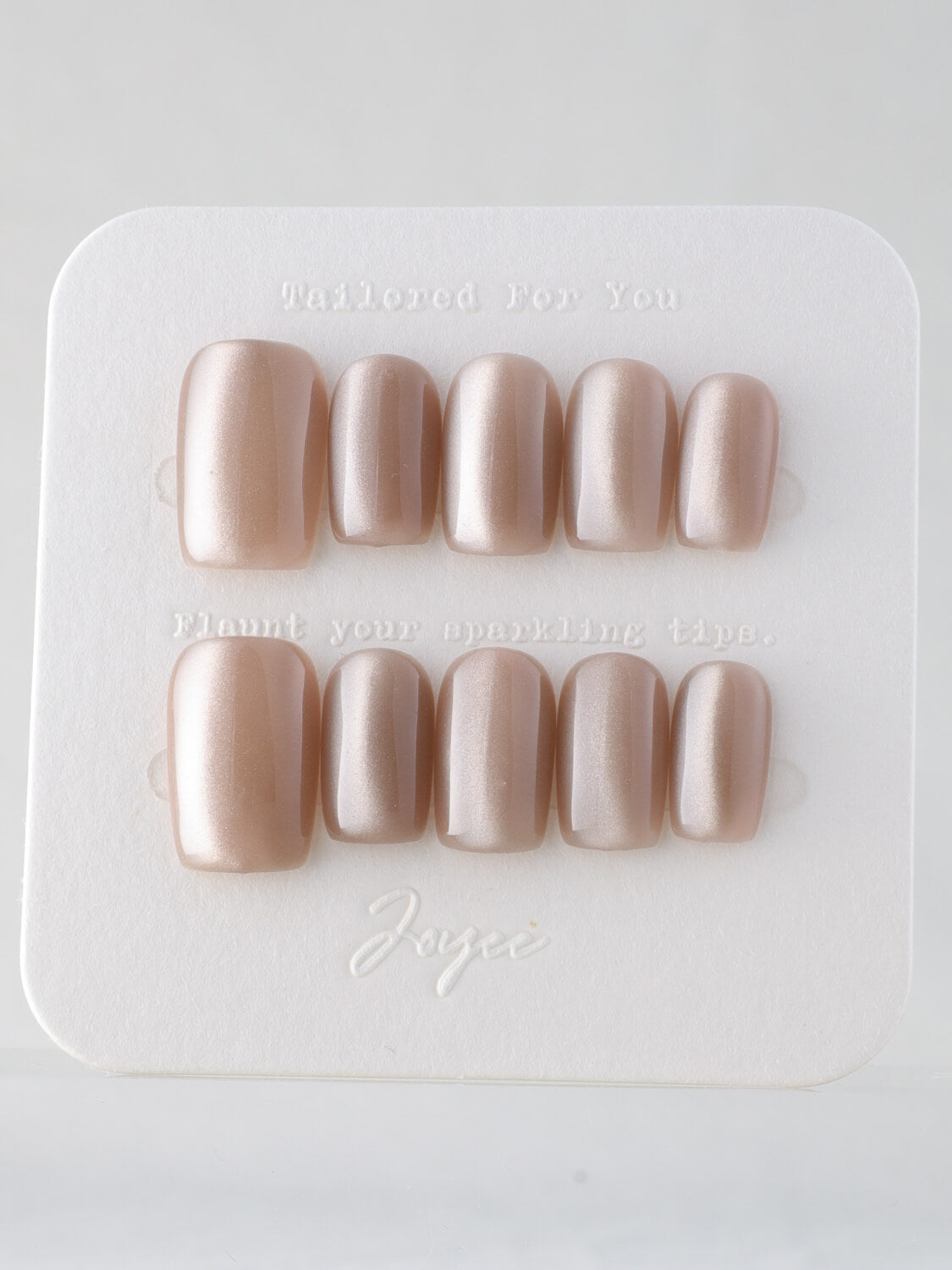 Handmade- Toffee Cat-eye Press On Nail Set