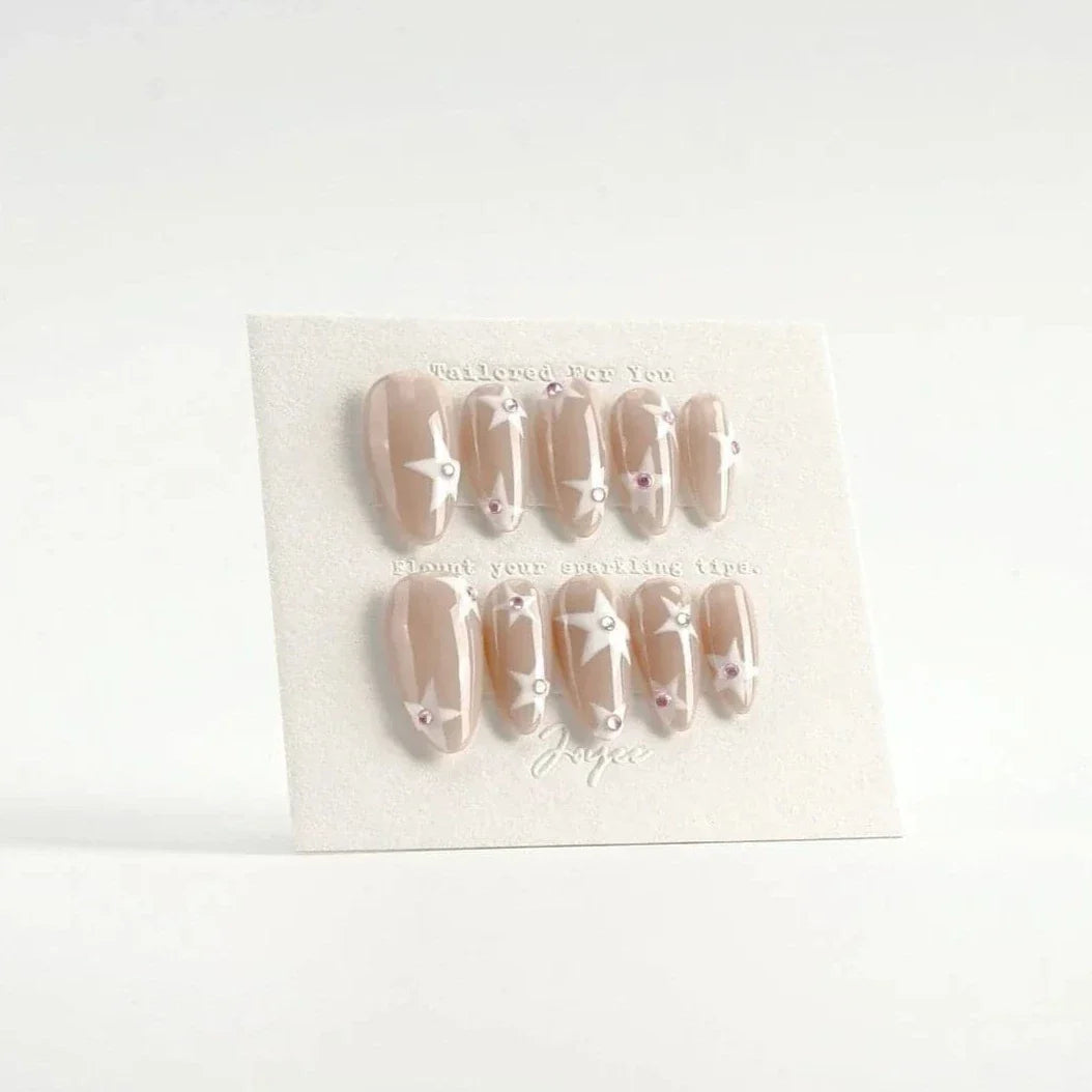 Handmade- Timeless Stars Press On Nail Set